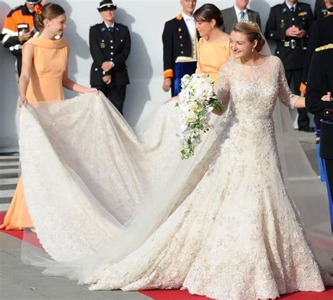 Princess Stephanie of Luxembourg enchants the world with her regal wedding look | HELLO!