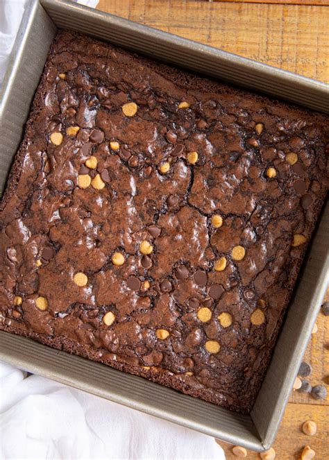 Chocolate Peanut Butter Chip Brownies Recipe - Dinner, then Dessert