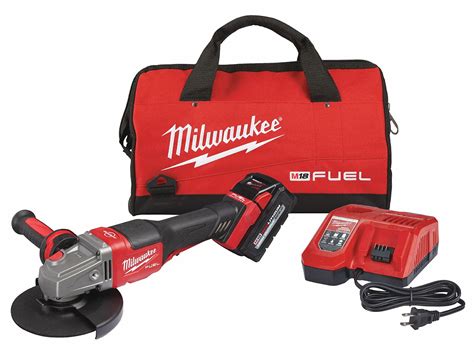 MILWAUKEE 6 in M18 FUEL™ Cordless Angle Grinder Kit, 18.0 V Voltage, 9,000 RPM No Load RPM ...