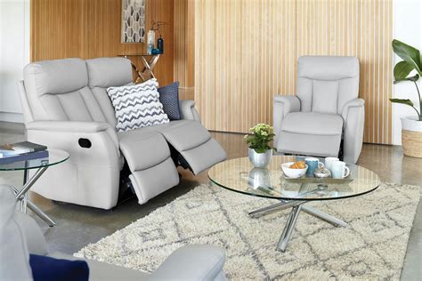 Eliza 3 Piece Leather Lounge Suite by John Young Furniture | Harvey Norman New Zealand