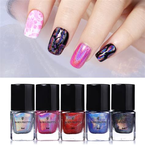 Aliexpress.com : Buy BORN PRETTY Holographic Stamping Nail Polish Holo Stamping Template ...