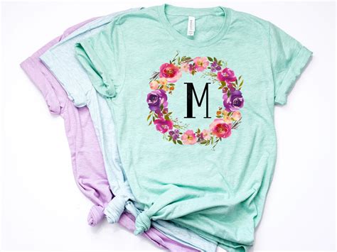 Monogram Shirt Custom Name Shirt Bridesmaids Gifts Bridal - Etsy