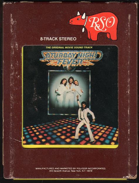 Saturday Night Fever - Original Motion Picture Soundtrack 1977 RSO A42 SOLD 8-track tape