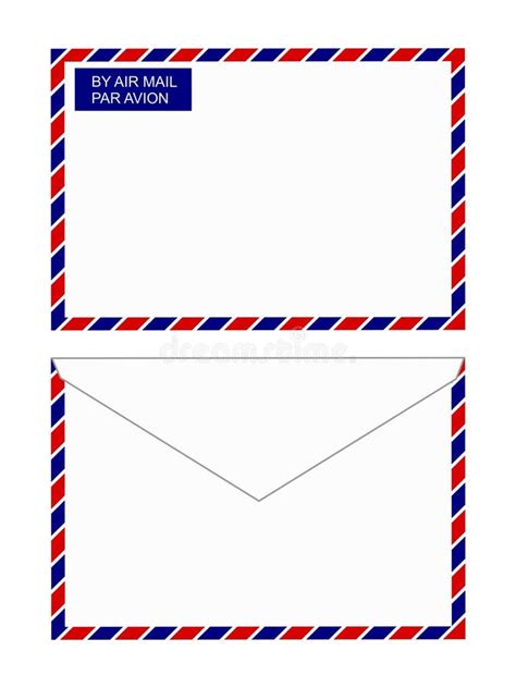 Air mail envelope stock vector. Illustration of postage - 10407722