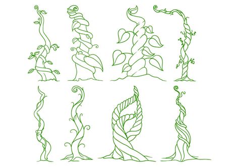 Free Beanstalk Illustration Vector 122219 Vector Art at Vecteezy