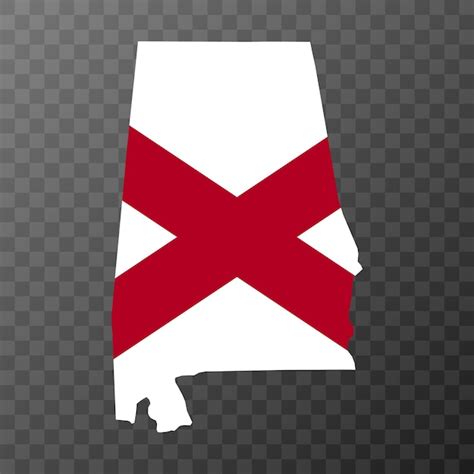 Premium Vector | Alabama state flag Vector illustration