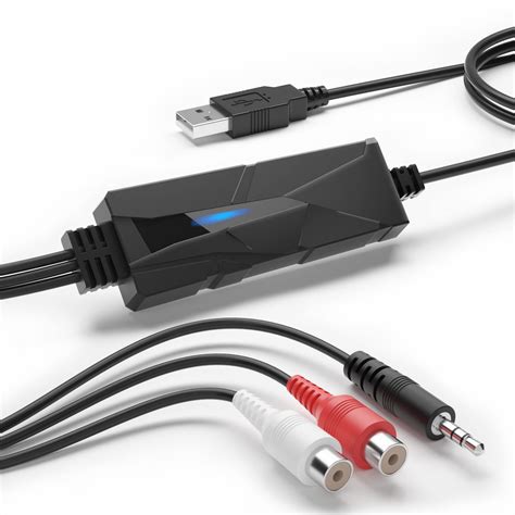 Buy DriverGeniusUSB Audio Capture Grabber - 3.5mm, R/L Stereo Inputs Compatible with PC & Mac ...