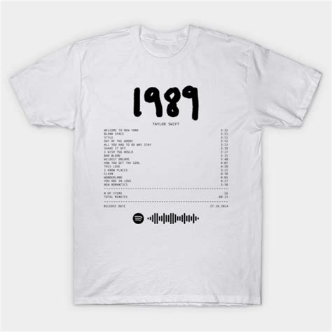 1989 Taylor Swift Receipt inspired merch art print T-Shirt - Taylor Swift - T-Shirt | TeePublic