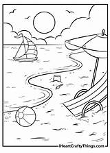 Printable Coloring Sheets For Kids Beach  Free Sheet sketch template