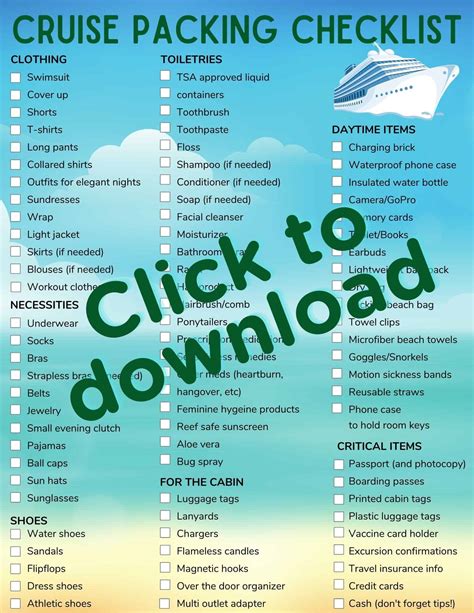 Cruise Packing List Ultimate 2023 Checklist [With Printable, 44% OFF