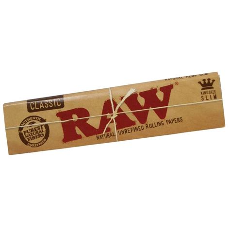 King Size Slim Rolling Papers - RAW in 2020 | Rolling paper, Head shop, Classic papers