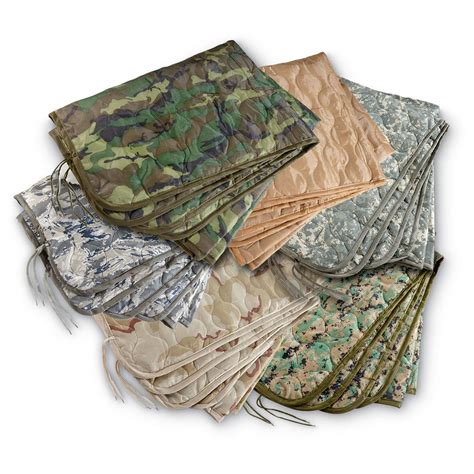 U.S. Military Style Poncho Liner - 123876, Camo Rain Gear & Ponchos at ...