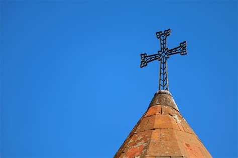 Premium Photo | Cross of the armenian apostolic church against the sky