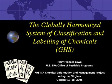 Ppt The Ghs The Globally Harmonized System For Hazard Classification ...