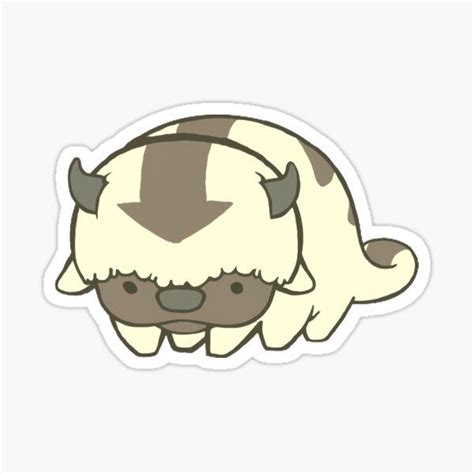 Appa Stickers | Cloud stickers, Avatar cartoon, Drawings of friends