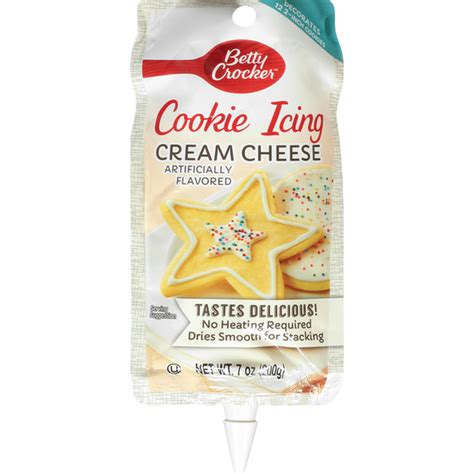 Betty Crocker Cookie Icing, Cream Cheese (7 oz) from Walmart - Instacart