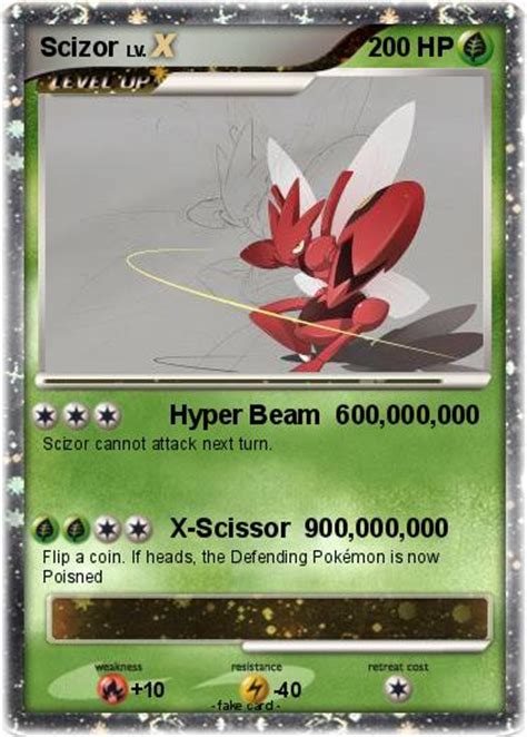 Pokémon Scizor 90 90 - Hyper Beam 600,000,000 - My Pokemon Card