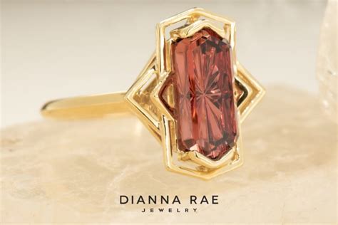 14kt Yellow Gold John Dyer Cut Malaya Garnet Ring – Dianna Rae Jewelry