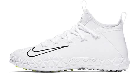 Nike Alpha Huarache 6 Elite Turf Lax Lacrosse Cleat in White for Men | Lyst