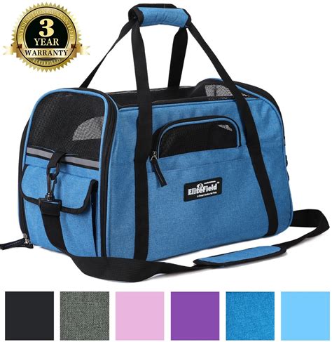 EliteField Soft Sided Dog & Cat Carrier, Sapphire Blue, 19-in - Chewy.com