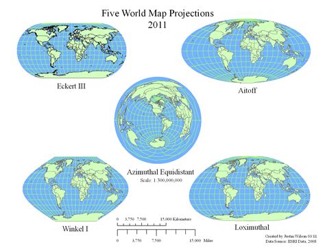 Different World Map Types