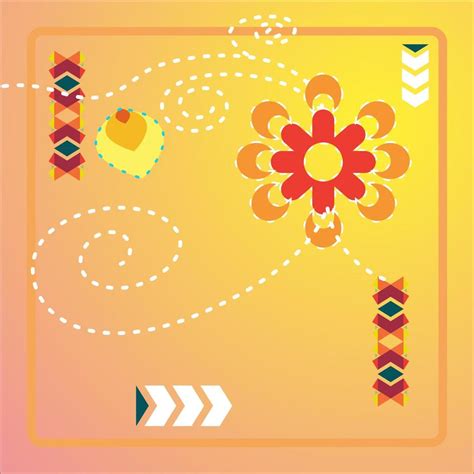 Background with floral pattern and orange colour 20206231 Vector Art at Vecteezy