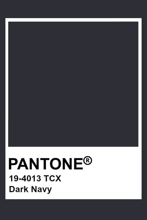 Pantone Dark Navy Color Palette