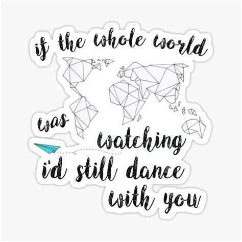 "This Town lyrics from Niall Horan " Sticker by shorelines | Redbubble