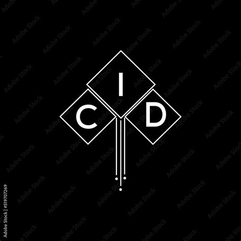 CID letter logo design with white background in illustrator, CID vector ...