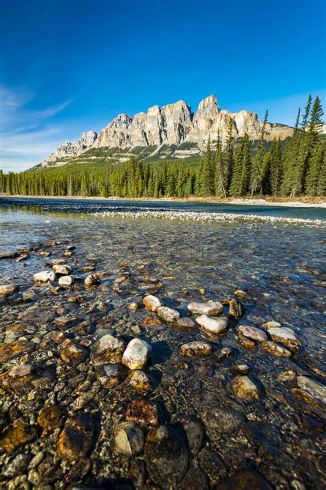 Castle Mountain stock image. Image of park, nature, autumn - 63685707