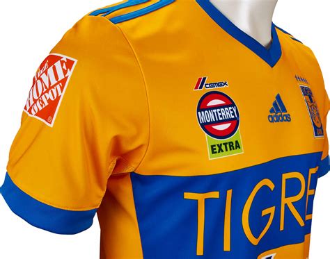 2017/18 adidas Tigres Home Jersey- Tigres Soccer Jersey