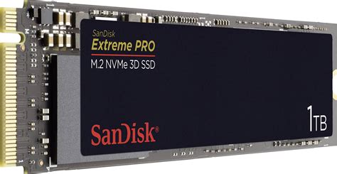 SanDisk Extreme PRO® 3D 1 TB NVMe/PCIe M.2 internal SSD M.2 NVMe PCIe 3.0 x4 Retail SDSSDXPM2 ...