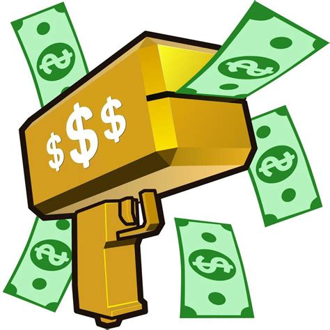 Golden Money Gun Emote 25675033 Vector Art at Vecteezy