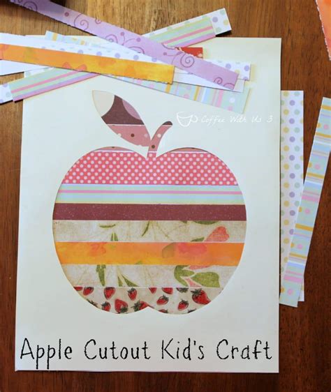 Apple Cutout Kids Craft | Coffee With Us 3