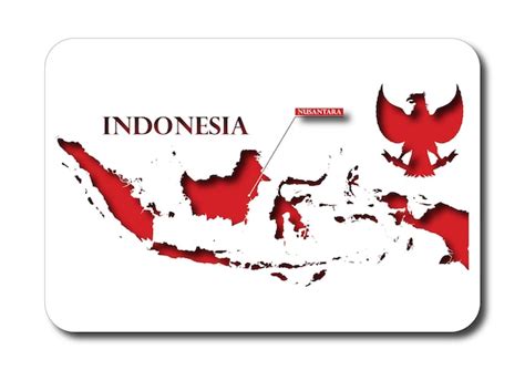 Premium Vector | Map of indonesia and capital city vector image