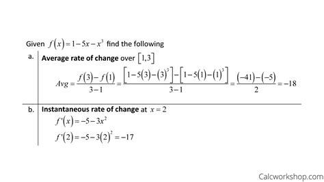 Average Rate Of Change In Calculus (w/ Step-by-Step Examples!)