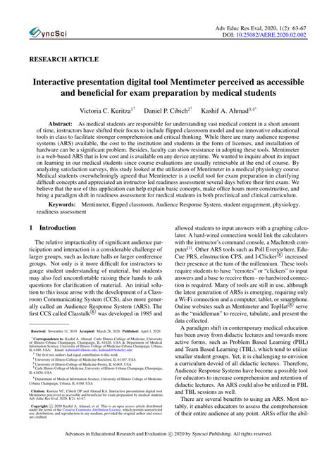 (PDF) Interactive presentation digital tool Mentimeter perceived as ...