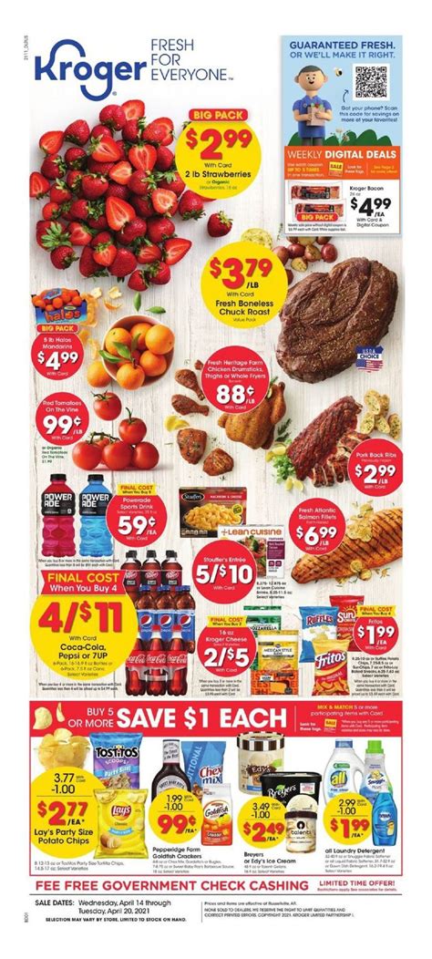 Kroger Weekly Ad April 14 – April 20, 2021 Sneak Peek Preview Grocery Savings, Digital Coupons ...