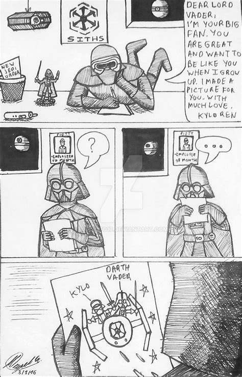 Kylo Ren sell a letter for Darth Vader by atisuto17 on DeviantArt
