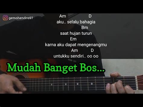 Kunci Gitar HUJAN - UTOPIA | Pake Chord Gampang Bos - YouTube