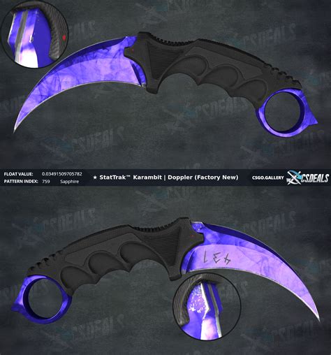 Sold - [Store] ★ StatTrak™ Karambit | Sapphire FN | ★ StatTrak™ M9 Bayonet | Gamma Doppler phase ...