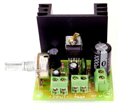 6-10W Audio Amplifier with IC TDA2002 - Schematic Design