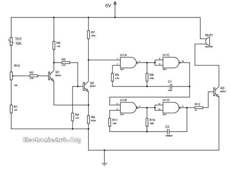 Thermistor Temperature Sensor Circuit - EEWeb