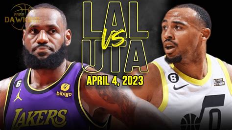 Los Angeles Lakers vs Utah Jazz | Full Game Highlights | April 4, 2023 ...