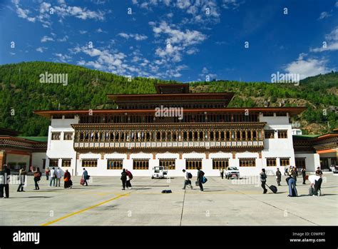 Terminal Building at the Paro International Airport Stock Photo - Alamy