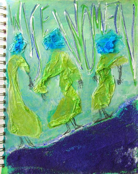 Wise Women Art Journal Page by Carolyn Dube 8 - Carolyn Dube