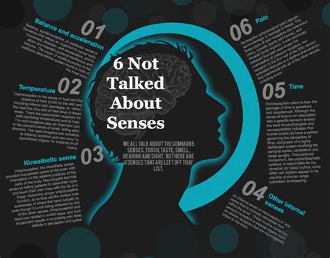 6 Talked About senses - Infographic Facts