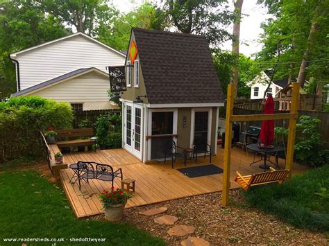 Readersheds - home of Shed of the year 2018 | Backyard sheds, Shed patio ideas, Shed deck ideas