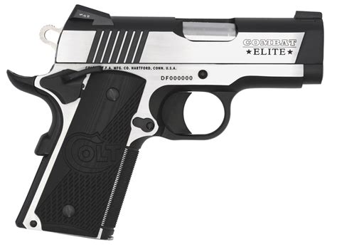 Colt Mfg O7080CE 1911 Combat Elite 45 ACP 3″ 8+1 Two-Tone Elite Black ...