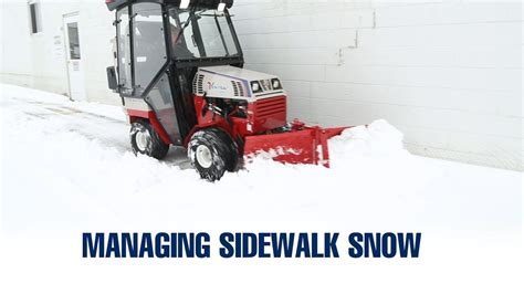 Managing sidewalk snow with Ventrac Tractors | Snow blower, Snow management, Deck